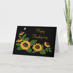 Zonnebloemen Thanksgiving Kaart