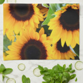 Zonnebloemen Theedoek (Gevouwen)