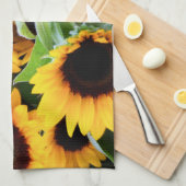 Zonnebloemen Theedoek (Quarter Fold)