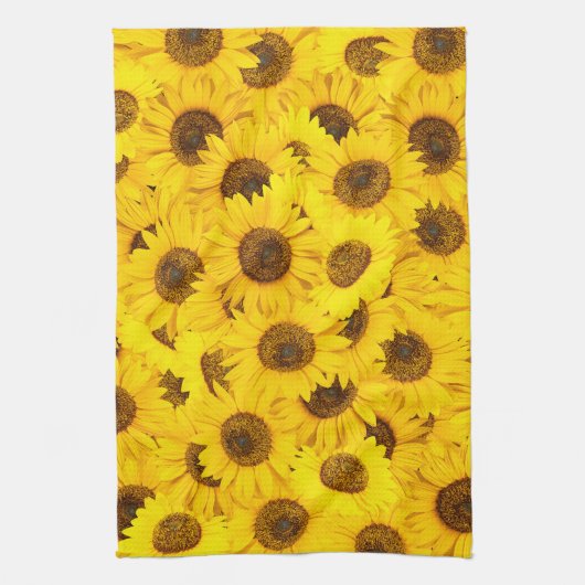 Zonnebloemen Theedoek (Verticaal)