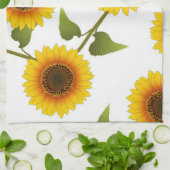 Zonnebloemen Theedoek (Gevouwen)