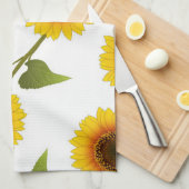 Zonnebloemen Theedoek (Quarter Fold)