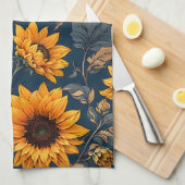 Zonnebloemen Theedoek (Quarter Fold)