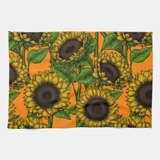 Zonnebloemen Theedoek (Horizontaal)