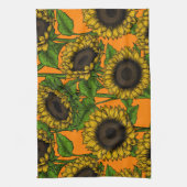 Zonnebloemen Theedoek (Verticaal)