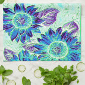 Zonnebloemen Theedoek (Gevouwen)