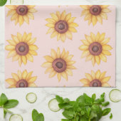 "Zonnebloemen" Theedoek (Gevouwen)