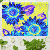 Zonnebloemen Theedoek (Gevouwen)