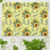 Zonnebloemen Theedoek (Gevouwen)