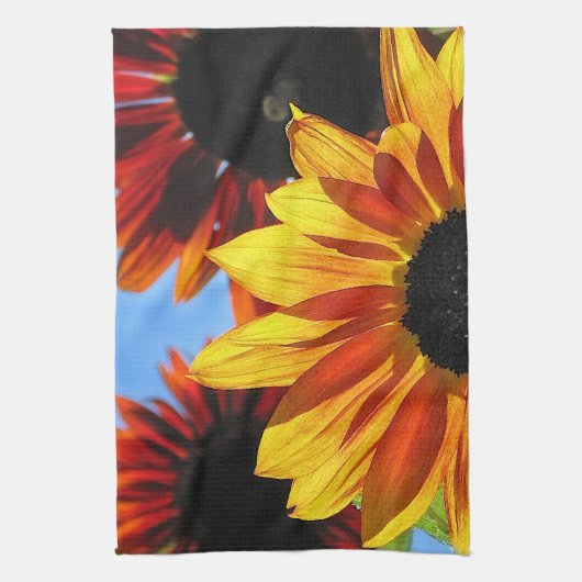 Zonnebloemen Theedoek (Verticaal)