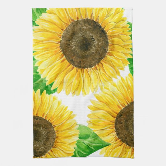 Zonnebloemen Theedoek (Verticaal)