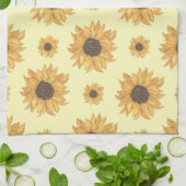 Zonnebloemen Theedoek (Gevouwen)