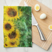 Zonnebloemen Theedoek (Quarter Fold)