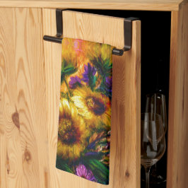 Zonnebloemen Theedoek