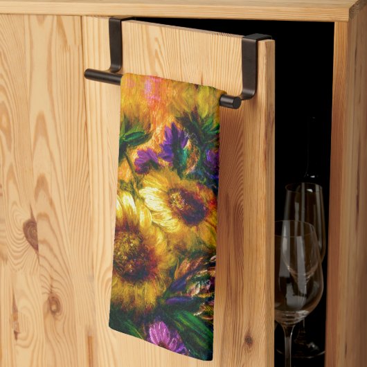 Zonnebloemen Theedoek (Derde Gevouwen)