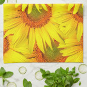 Zonnebloemen Theedoek (Gevouwen)