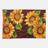 Zonnebloemen Theedoek (Horizontaal)