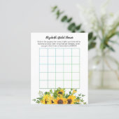 Zonnebloemen Theme Weddenschap Vrijgezellenfeest G (Staand voorkant)