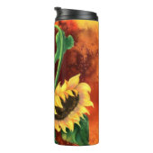 Zonnebloemen Thermal Tumbler Thermosbeker (Geroteerd rechts)