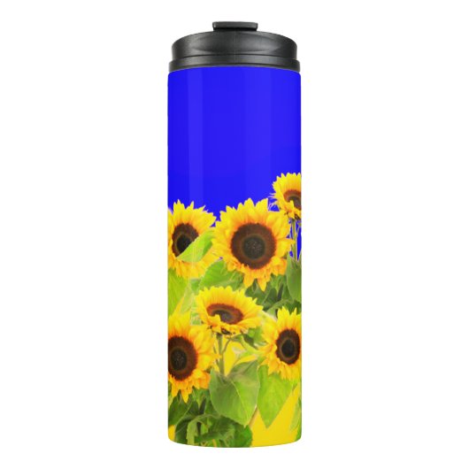 Zonnebloemen Thermal Tumbler Ukraine Flag Colors Thermosbeker (Voorkant)