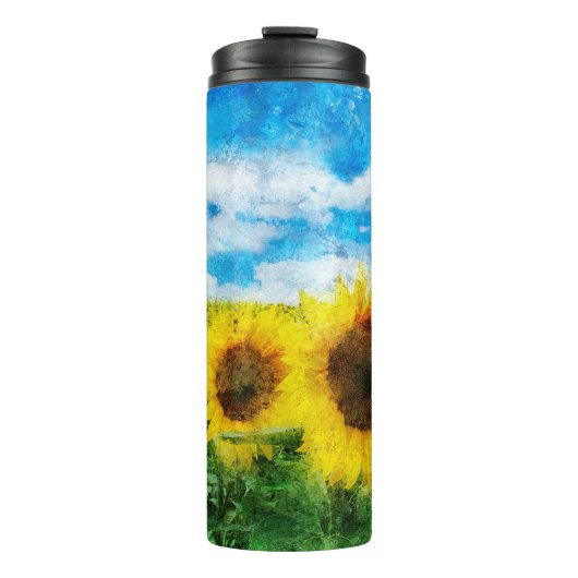 Zonnebloemen Thermosbeker (Voorkant)