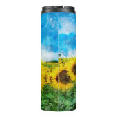Zonnebloemen Thermosbeker (Achterkant)