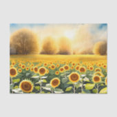 Zonnebloemen Tissue Paper - Decoupage & Paper Craf Tissuepapier (Voorkant)