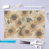  zonnebloemen tissuepapier (Craft)