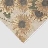  zonnebloemen tissuepapier (Detail)