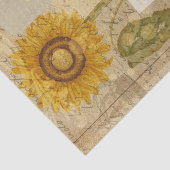  zonnebloemen tissuepapier (Detail)