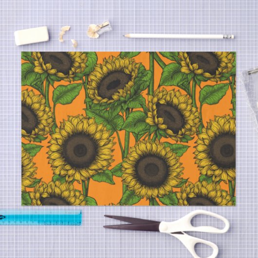 Zonnebloemen Tissuepapier (Craft)