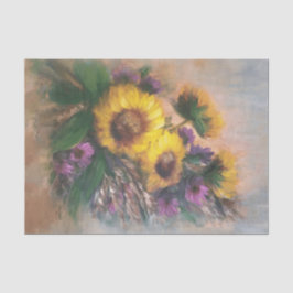 Zonnebloemen Tissuepapier