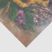 Zonnebloemen Tissuepapier (Detail)