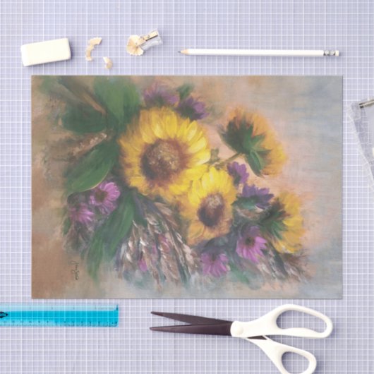 Zonnebloemen Tissuepapier (Craft)