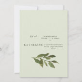 Zonnebloemen Toscane Mint Bridal Showuitnodiging Kaart (Achterkant)