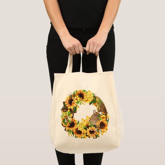 Zonnebloemen Tote Bag (Voorkant (product))