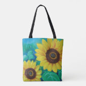 Zonnebloemen Tote Bag (Achterkant)