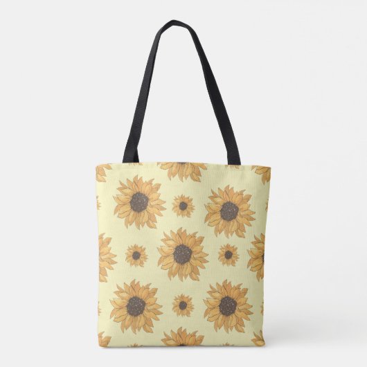 Zonnebloemen Tote Bag (Achterkant)