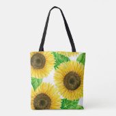 Zonnebloemen Tote Bag (Achterkant)