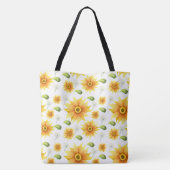 Zonnebloemen Tote Bag (Achterkant)