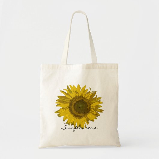 Zonnebloemen Tuinieren Canvas tas (Voorkant)