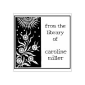 Zonnebloemen uit de bibliotheek van rubberstempel (Afrduk)