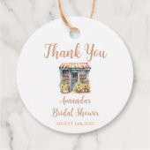 Zonnebloemen uit de markt Vrijgezellenfeest dank u Bedankjes Labels (Achterkant)