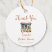 Zonnebloemen uit de markt Vrijgezellenfeest dank u Bedankjes Labels (Voorkant)