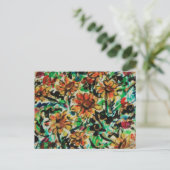 Zonnebloemen uit Italië Briefkaart (Staand voorkant)