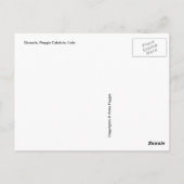 Zonnebloemen uit Italië Briefkaart (Achterkant)