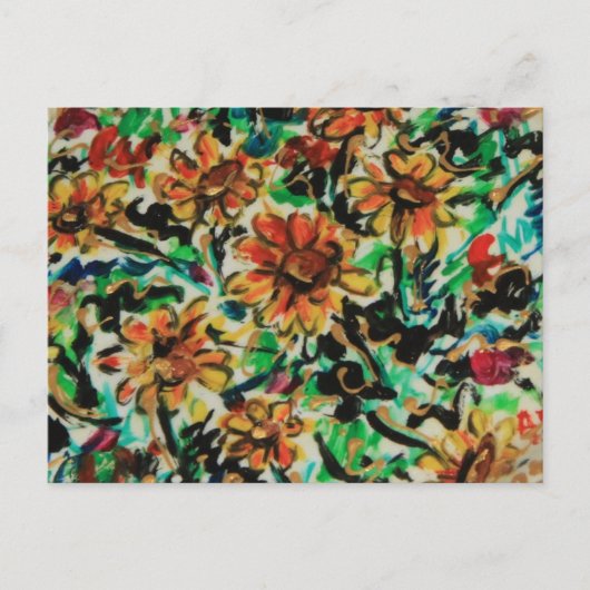 Zonnebloemen uit Italië Briefkaart (Voorkant)