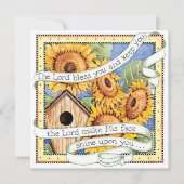 Zonnebloemen - Uitnodiging (Voorkant)