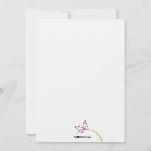 Zonnebloemen uitnodiging (Achterkant)