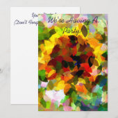 ZONNEBLOEMEN UITNODIGING (Voorkant / Achterkant)